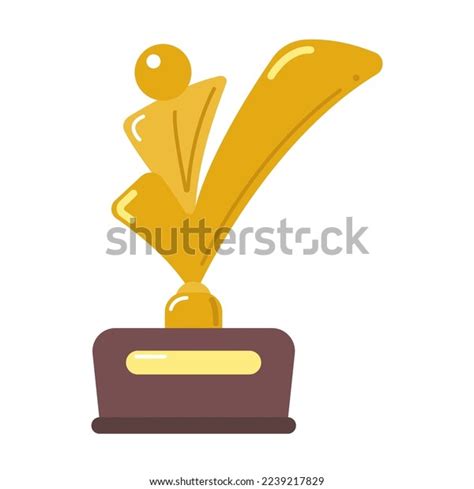 Gold Trophy Cup Vector Illustration Prize Stock Vector (Royalty Free ...