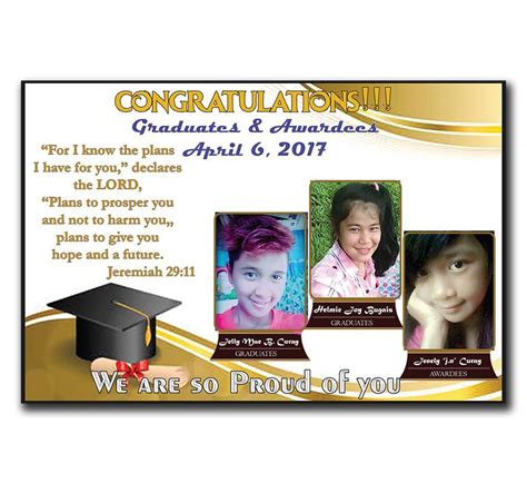 Graduation Tarpaulin Design | Tarpaulin design, Graduation decorations ...