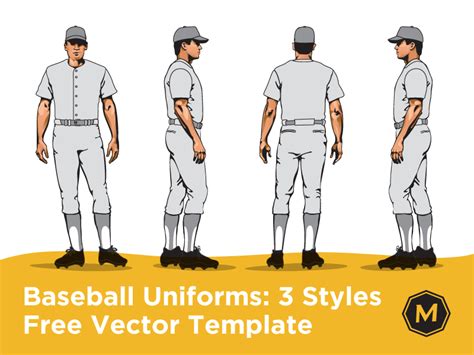 Baseball Uniform Template by Micah Sledge on Dribbble