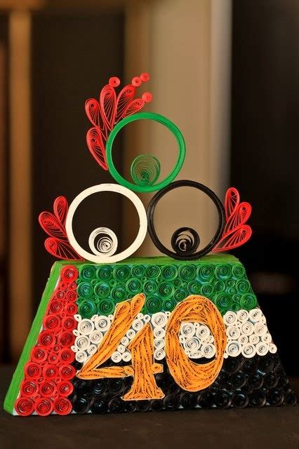 made for UAE National Day celebration | Crafts, Uae national day, Paper quilling patterns