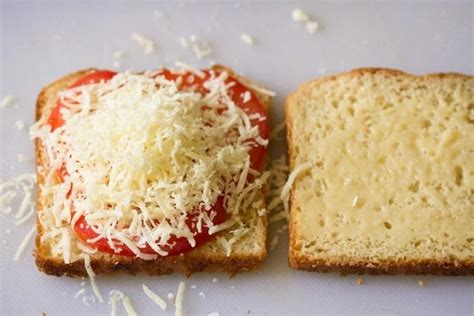 Tomato and cheese sandwich