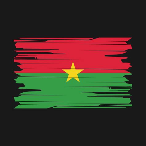 Burkina Faso Flag Brush Vector 21485488 Vector Art at Vecteezy