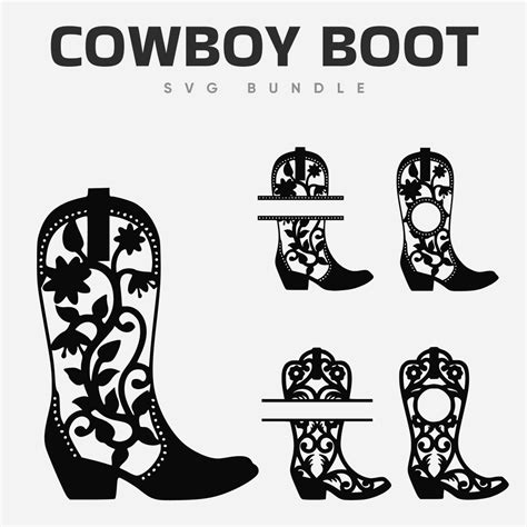 Cowboy Boot SVG Bundle – MasterBundles