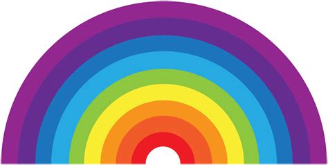 Rainbow half circle 1192267 PNG