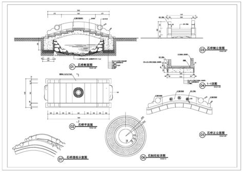 Gambar Detail Konstruksi Jembatan Lengkung Kecil | Dekorasi dan model DWG Unduhan Gratis - Pikbest