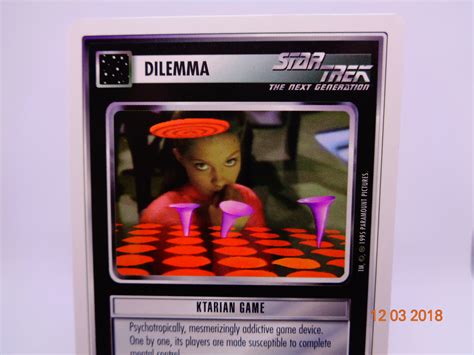 KTARIAN GAME - Dilemma card Star Trek ST:TNG CCG sttng NM Decipher 1E 1995 Rare - Trading Card ...