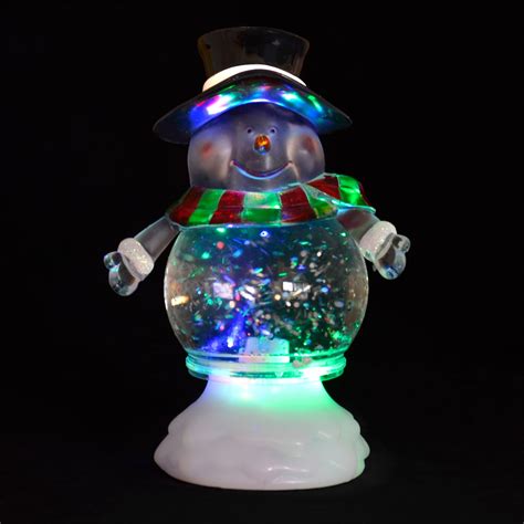 Colour Changing LED Light Up Glitter Water Ornament Christmas Xmas Decoration | eBay