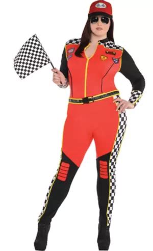 Adult Foxy Daytona Race Car Driver Costume Plus Size - Party City