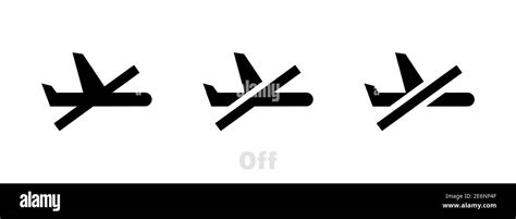 Flight mode line icon. Airplane mode sign. Turn device offline symbol ...