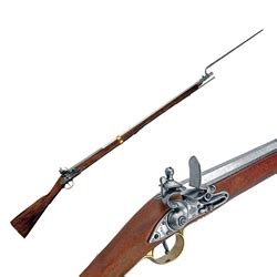 By The Sword - British Brown Bess Musket W/ Bayonet Colonial Period - Non-Firing