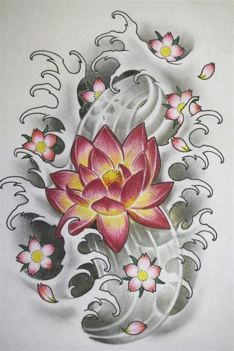 44+ Japanese Lotus Tattoos Collection | Japanese flower tattoo, Lotus ...