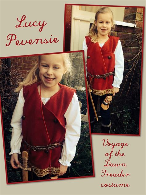 World Book Day - Lucy Pevensie costume from Voyage of the Dawn Treader. Jacket made from fleece ...