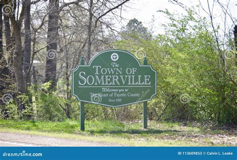 Somerville Tennessee the Heart of Fayette County Editorial Stock Photo ...