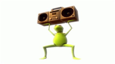 Kermit The Frog Boombox GIF – Kermit The Frog Boombox Baby Come Back – discover and share GIFs