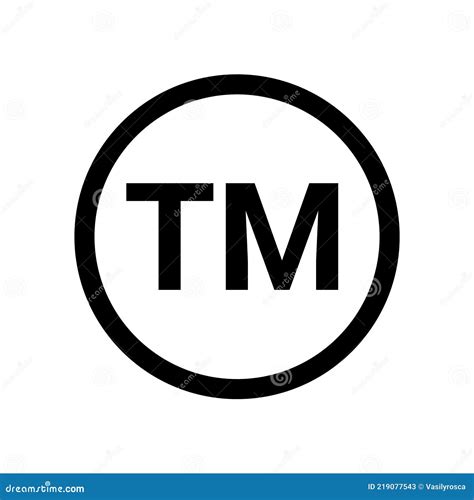 Trademark Tm Sign Logo Symbol. Copyright TM Sign Trade Mark Vector Logo ...