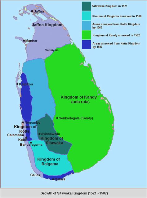 Sri Lanka History Maps