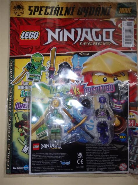 Lego NINJAGO= časopis + 2 x hračka LEGO LLOYD VS. OVERLORD | Aukro