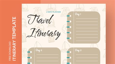 Family Vacation Itinerary Free Google Docs Template - gdoc.io