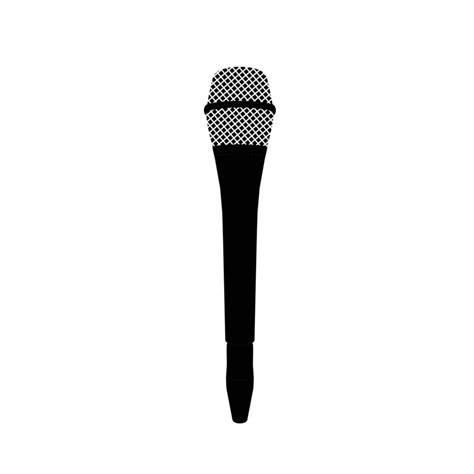 Microphone Silhouette Vector Art, Icons, and Graphics for Free Download