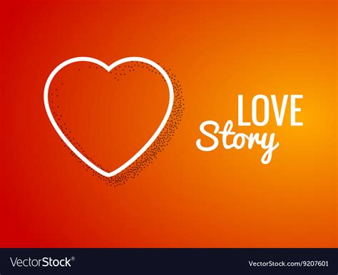 Valentine Background with Heart shape Love story Vector Image