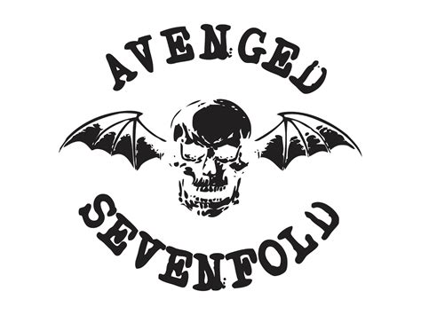 Avenged Sevenfold Logo Disturbed Black and white Stencil - avengers ...