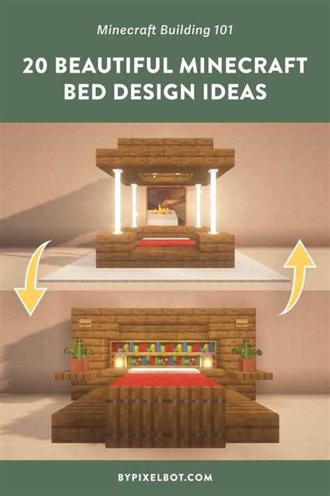 20 Beautiful Minecraft Bed Design Ideas (Double Bed Edition)