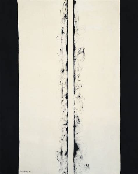 Barnett Newman_White Fire II_ 1960 oil on exposed canvas 96 x 76 inches ...