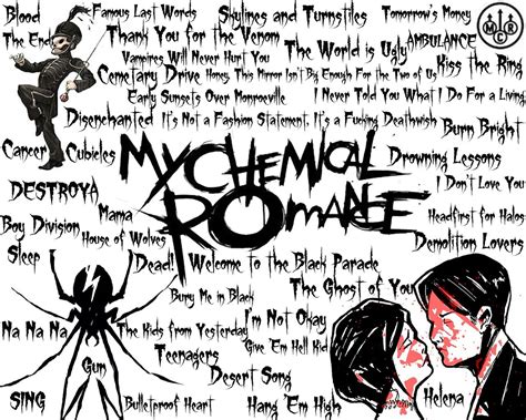 My Chemical Romance lyric art