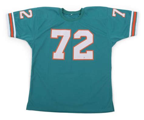 MIAMI DOLPHINS 1972 TEAM SIGNED "UNDEFEATED" JERSEY - Current price: $800