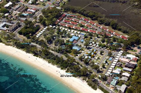 Aerial Photography Shoal Bay Caravan Park - Airview Online