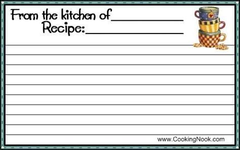 Free printable recipe cards. | Recipe cards printable free, Recipe ...