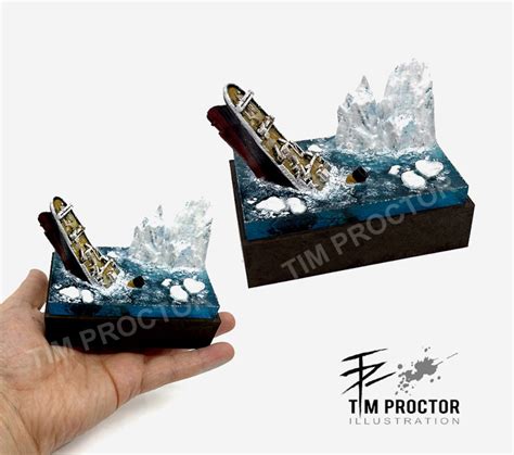 TITANIC Mini Diorama - Etsy