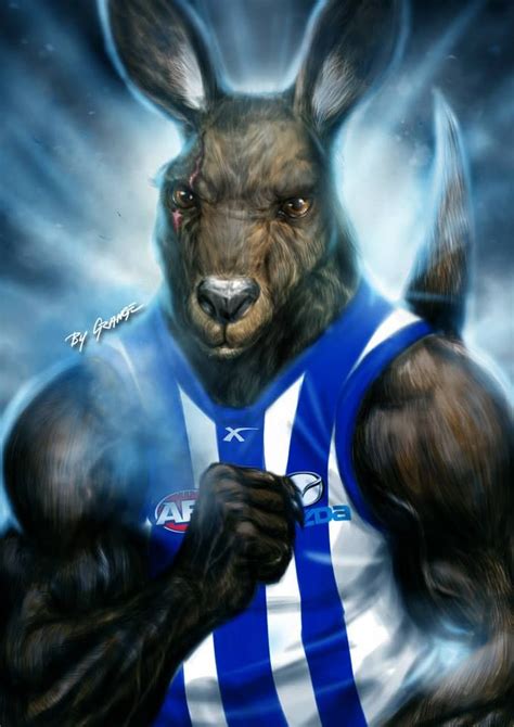 North melbourne, Art logo, Kangaroo