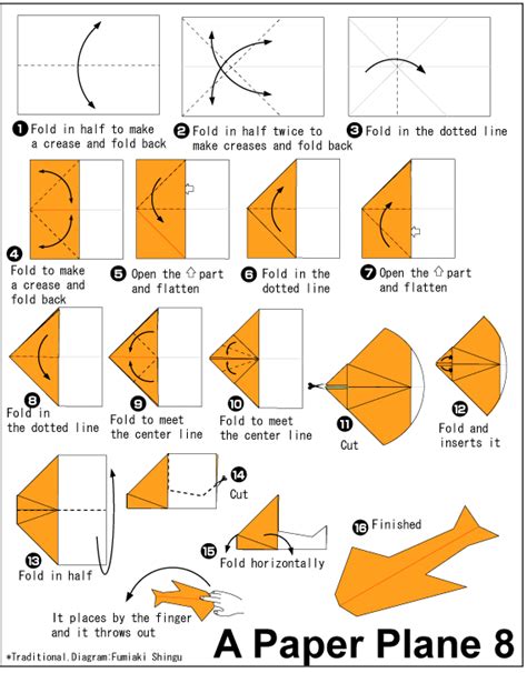 Paper Plane 8 - Easy Origami instructions For Kids