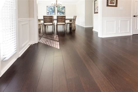 Java Wide Plank Dark Bamboo Floor