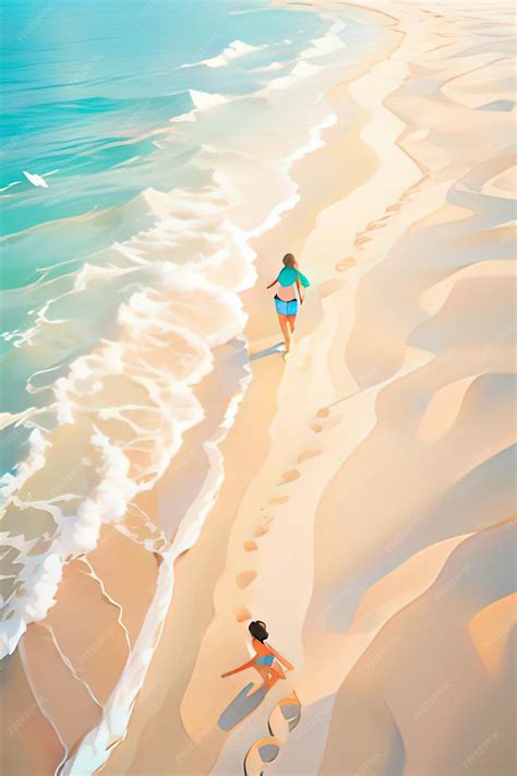 Premium Photo | Cartoon paradise beautiful beach adventures