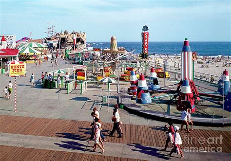 Hunts Pier Rides on the Wildwood New Jersey Boardwalk. Copyright ...