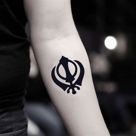 Sikh Temporary Tattoo Sticker (Set of 2) Symbol Tattoos, Fake Tattoos, Tribal Tattoos, Paar ...