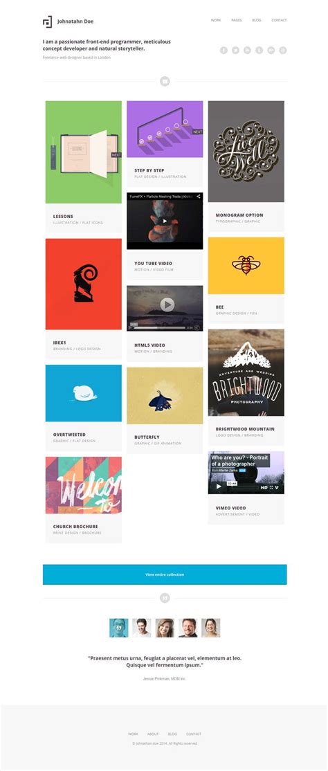 Minimal Folio - Responsive Portfolio Template - buy on Templates.Expert