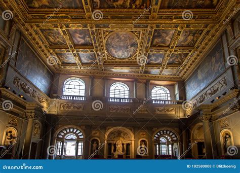 Interior in Palazzo Vecchio Old Palace Florence, Tuscany, Ital ...