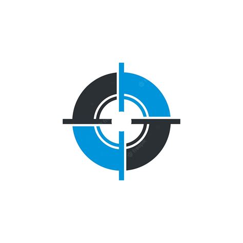 Premium Vector | Shooting target logo vector icon