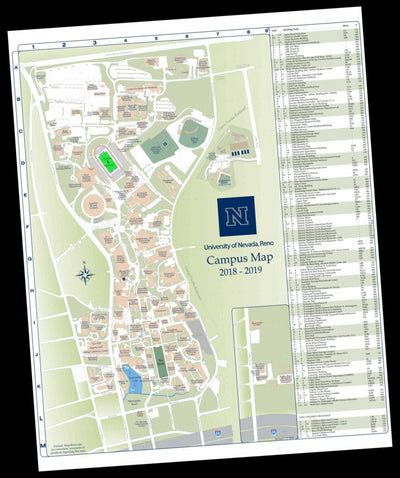 University of Nevada, Reno Campus Map 2018 - 2019 by Geogistics | Avenza Maps