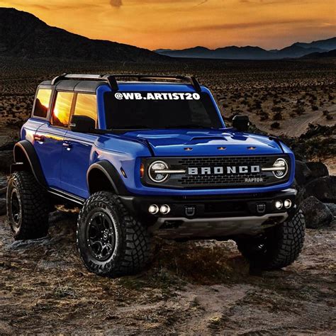 A Handful of Renderings Imagines the 2022 Ford Bronco Raptor in ...