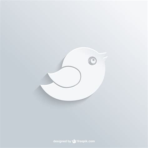 White bird logo | Free Vector