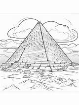 Printable Pyramid Coloring Pages Free For Kids And Adults sketch template