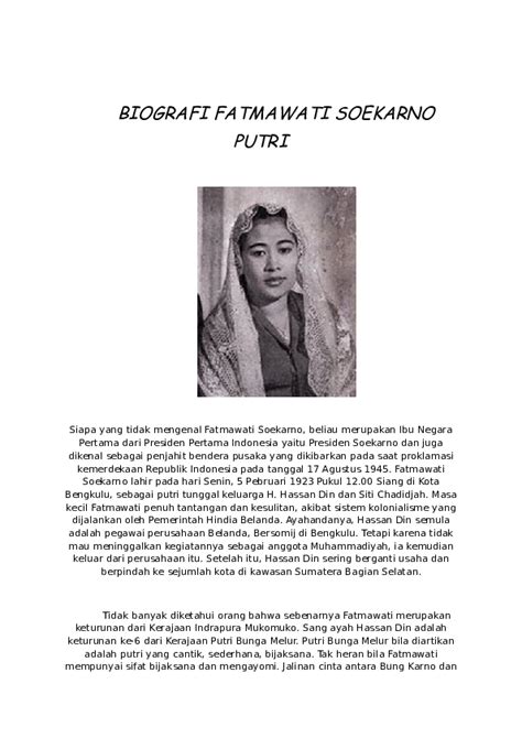 Biografi Fatmawati Soekarno – Gambaran