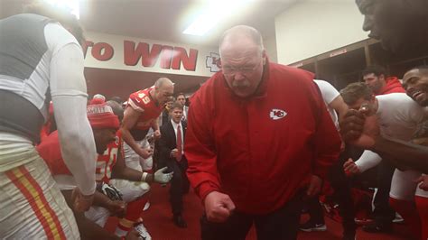 Chiefs Postgame Locker Room Celebration