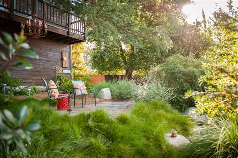 Secluded Front Yard Patio - Rustic - Patio - Los Angeles - by FormLA ...