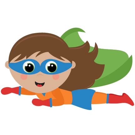 Flying Girl Superhero Girl SVG cutting files for scrapbooking superhero ...