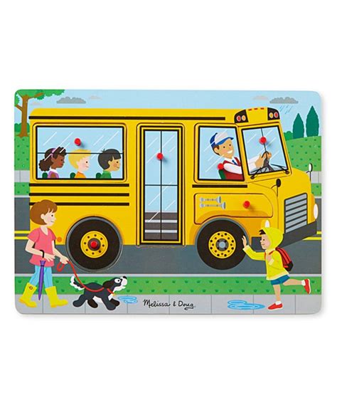 Take a look at this Melissa & Doug The Wheels on the Bus Sound Puzzle today! | Wheels on the bus ...